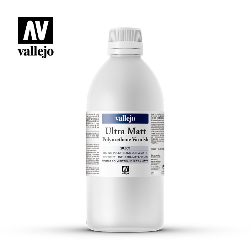 Vallejo Polyurethane Varnish 500ml  -  Gloss