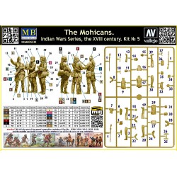 Indian Wars Series XVIII Century Kit N°5 "The Mohicans"  -  Master Box (1/35)
