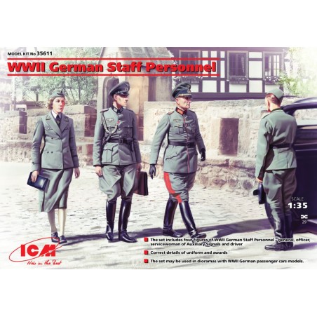 WWII German Staff Personnel  -  ICM (1/35)