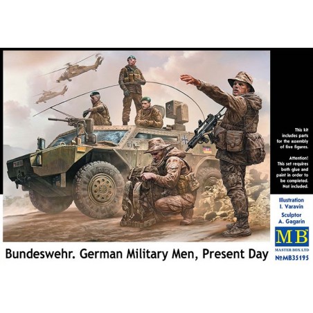 Bundeswehr German Military Men Present Day  -  Master Box (1/35)