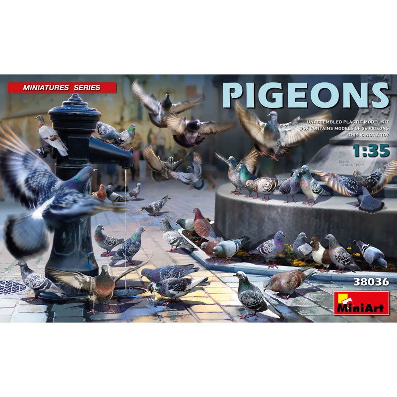 Pigeons  -  MiniArt (1/35)