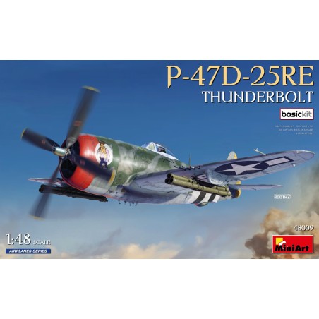 Republic P-47D-25RE Thunderbolt (Basic Kit)  -  MiniArt (1/48)