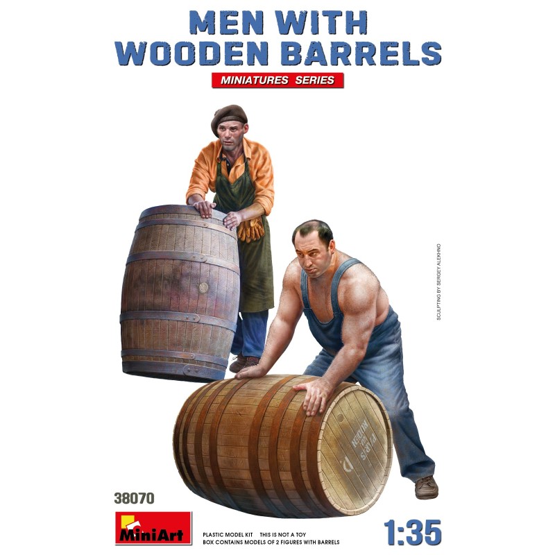 Men with Wodden Barrels  -  MiniArt (1/35)