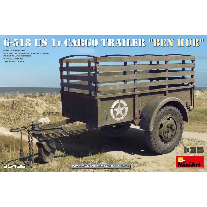 G-518 US 1t Cargo Trailer "Ben Hur"  -  MiniArt (1/35)