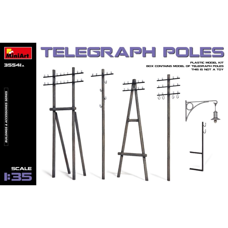 Telegraph Poles  -  MiniArt (1/35)