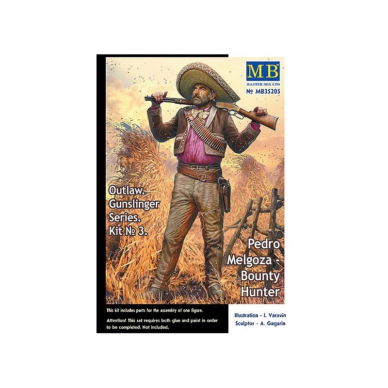 Outlaw Gunslinger Series Pedro Melgoza Bounty Hunter  -  Master Box (1/35)