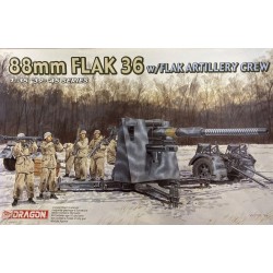 88mm Flak 36 w/Flak Artillery Crew  -  Dragon (1/35)