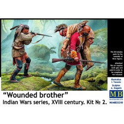 Indian Wars Series XVIII Century "Wounded Brother"  -  Master Box (1/35)