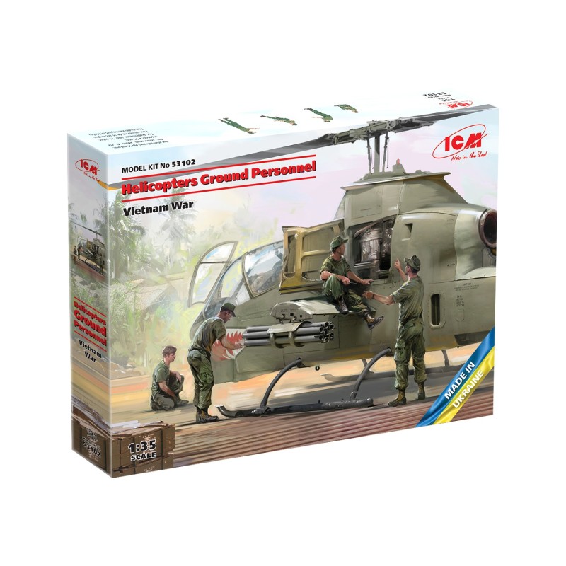 Helicopters Ground Personnel (Vietnam War)  -  ICM (1/35)