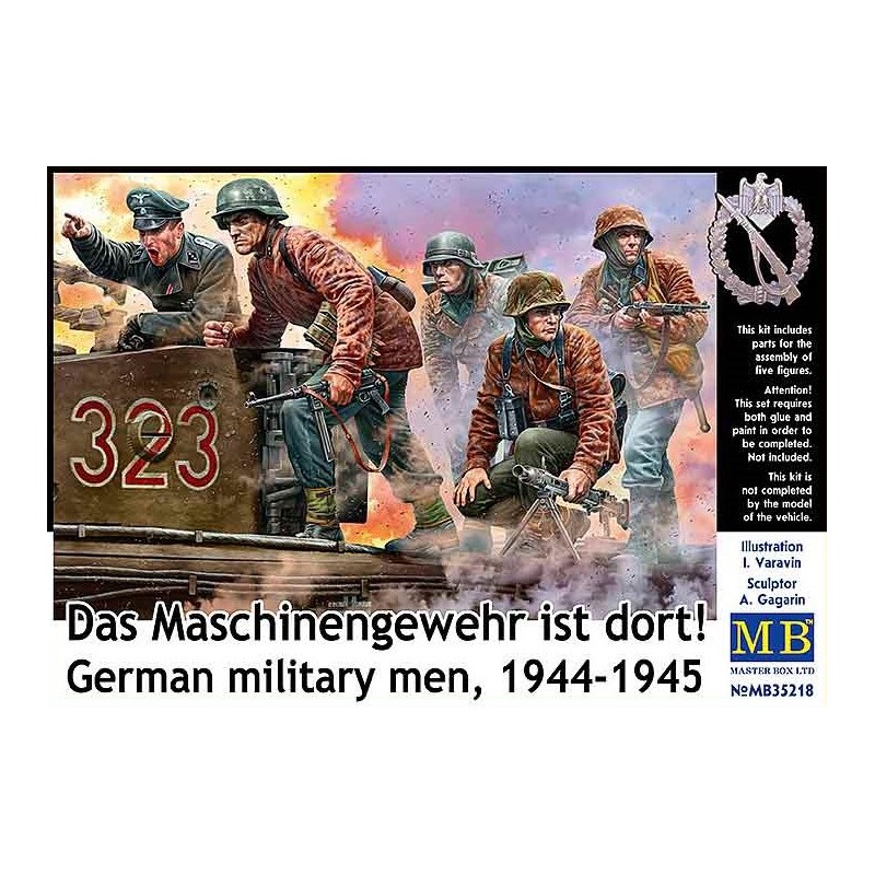 German Military Men 1944-1945 "Das Maschinengewehr ist dort !"  -  Master Box (1/35)