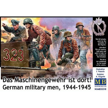 German Military Men 1944-1945 "Das Maschinengewehr ist dort !"  -  Master Box (1/35)