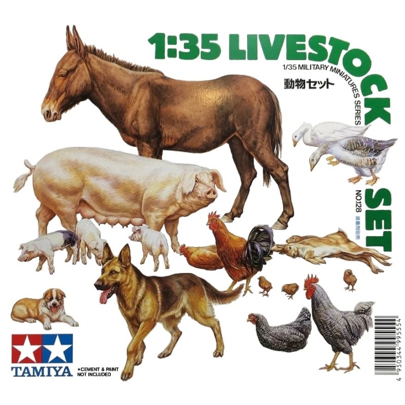 Livestock Set (1/35)  Tamiya 35128