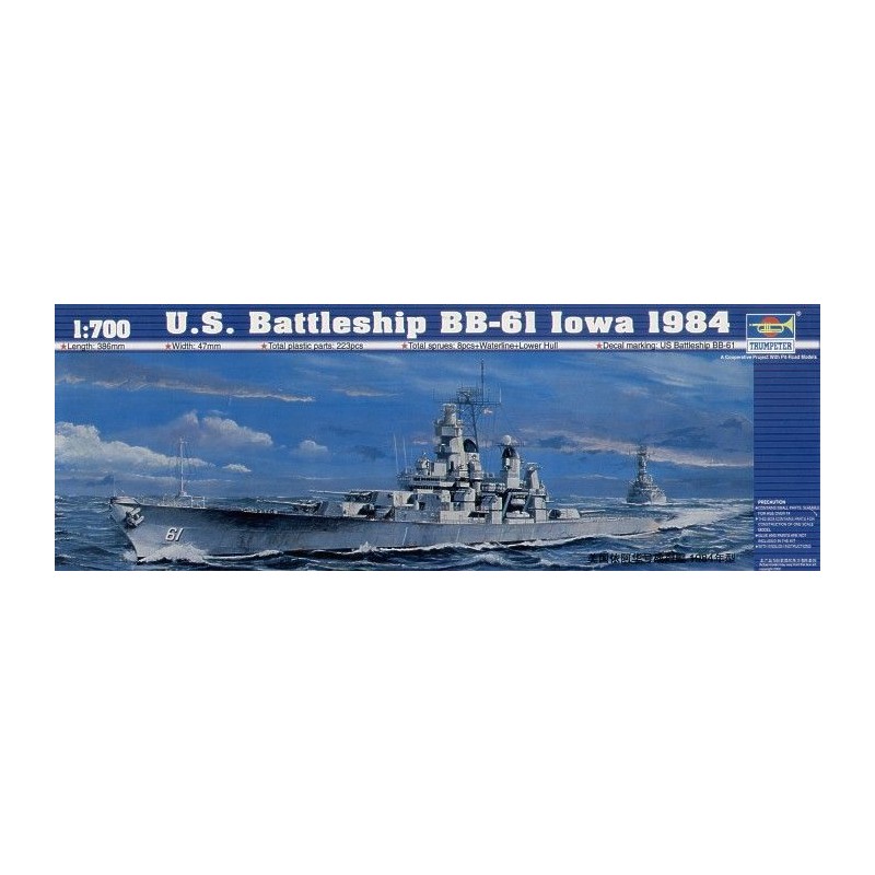 USS Iowa (BB-61) 1984  -  Trumpeter (1/700)