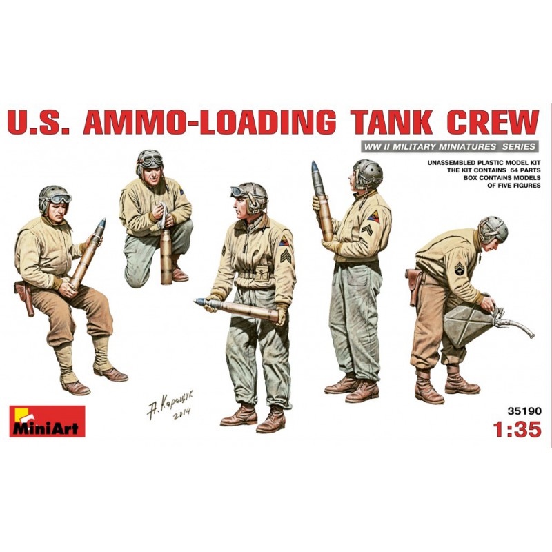 U.S. Ammo-Loading Tank Crew WWII  -  MiniArt (1/35)