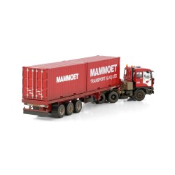 DAF 3300 Classic Flatbed Trailer (3 axle) + 2 Container "Mammoet"  -  WSI (1/50)