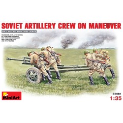 ZiS-3 Anti-Tank Gun & Soviet Artillery Crew on Maneuver  -  MiniArt (1/35)