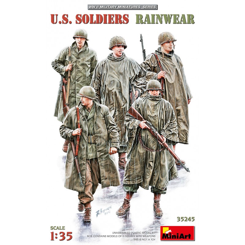 U.S. Soldiers Rainwear WWII  -  MiniArt (1/35)