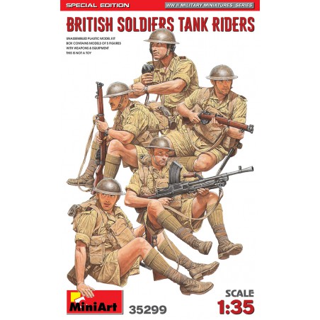 British Soldiers Tank Riders WWII  -  MiniArt (1/35)