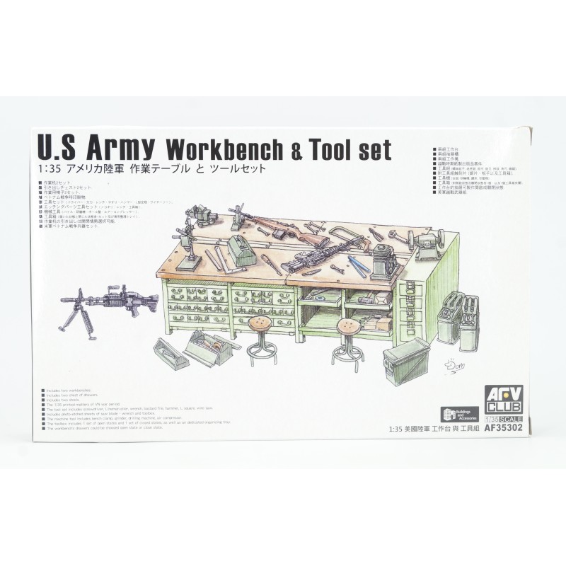 U.S. Army Workbench & Tool set  -  AFV Club (1/35)