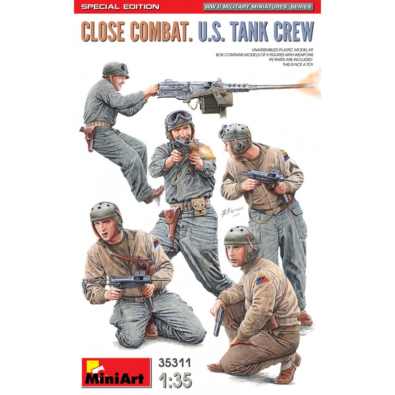 U.S. Tank Crew Close Combat WWII  -  MiniArt (1/35)