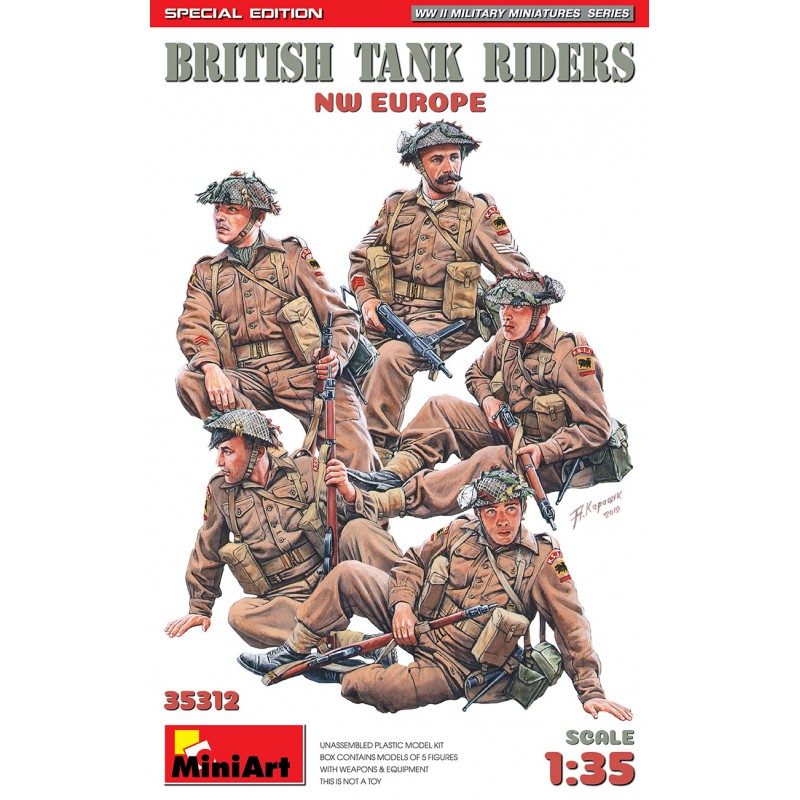 British Tank Riders (NW Europe) WWII  -  MiniArt (1/35)