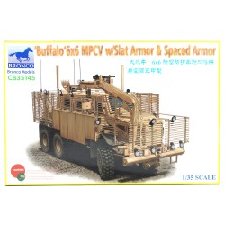 Buffalo MRAP 6x6 MPCV w/Slat Armor & Spaced Armor  -  Bronco (1/35)