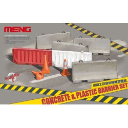 Concrete & Plastic Barrier Set  -  Meng (1/35)