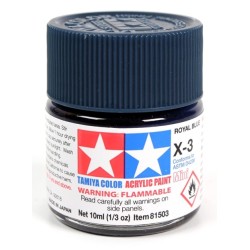 Tamiya Color Acrylic Paint Mini 10ml  -  X-3 Royal Blue