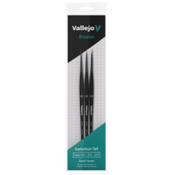 Vallejo Detail Brush Definition Set  -  No. 4/0 + 3/0 + 2/0