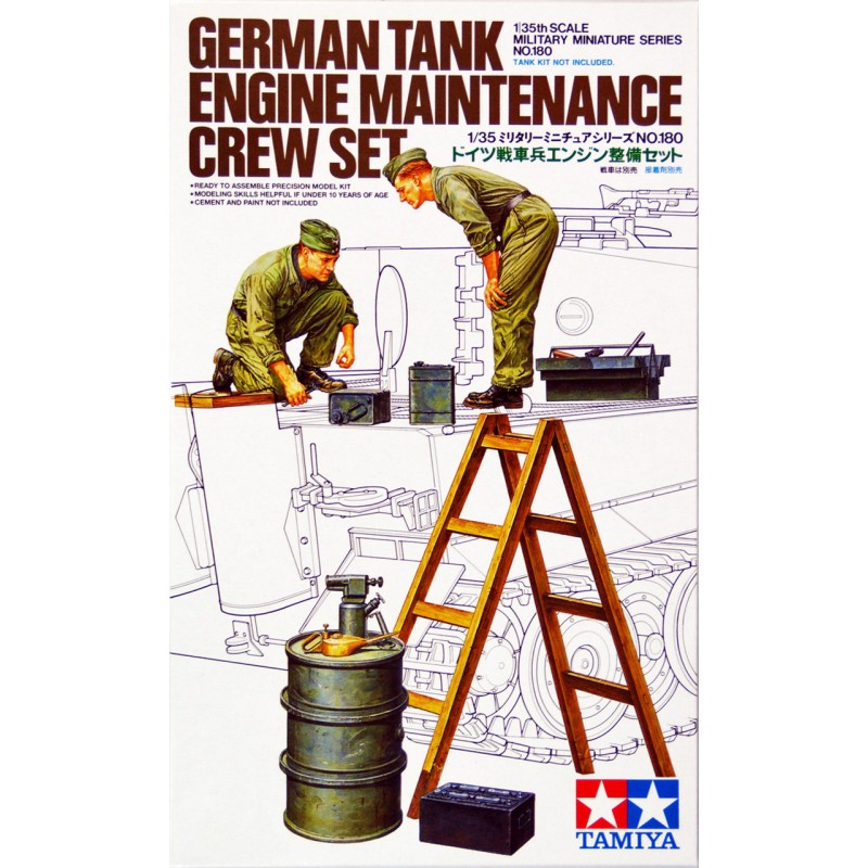 German Tank Engine Maintenance Crew Set  -  Tamiya (1/35)