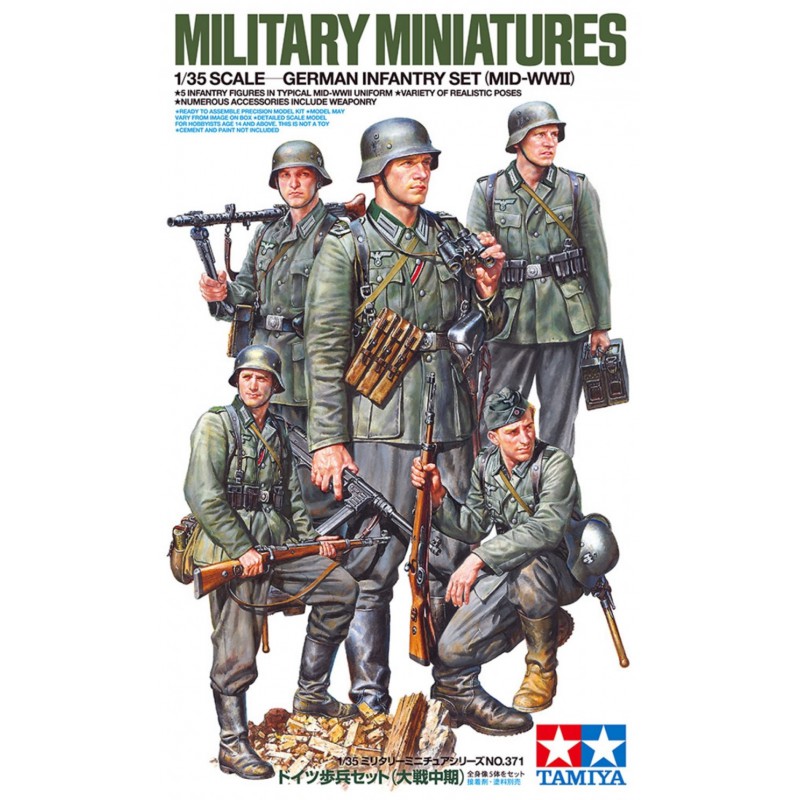 German Infantry Set (Mid-WWII)  -  Tamiya (1/35)