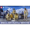 U.S. Navy Pilots w/Moto-Tug WWII  -  Tamiya (1/48)