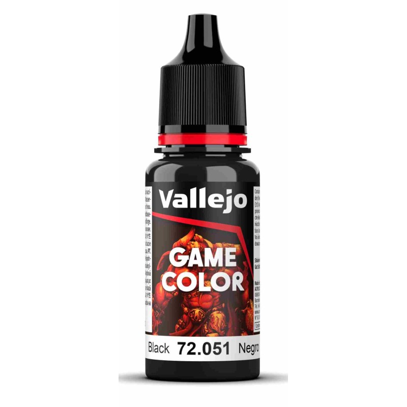 Vallejo Game Color 18ml  -  Black