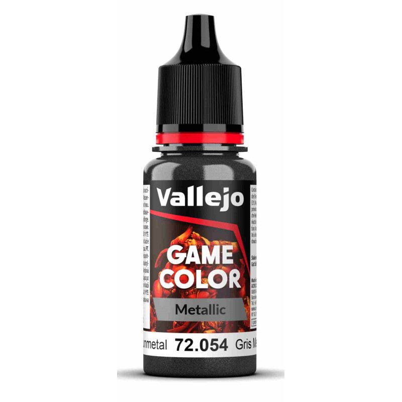 Vallejo Game Color [Metallic] 18ml  -  Dark Gunmetal