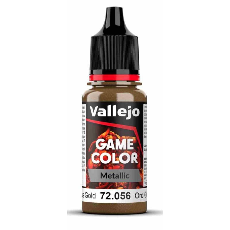 Vallejo Game Color [Metallic] 18ml  -  Glorious Gold