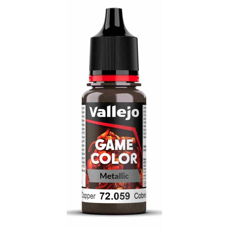 Vallejo Game Color [Metallic] 18ml  -  Hammered Copper