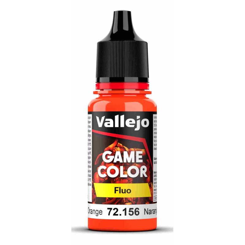 Vallejo Game Color [Fluo] 18ml  -  Fluorescent Orange