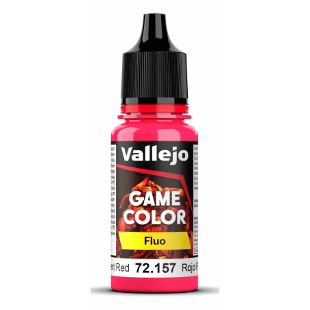 Vallejo Game Color [Fluo] 18ml  -  Fluorescent Red