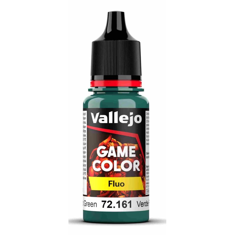 Vallejo Game Color [Fluo] 18ml  -  Fluorescent Cold Green