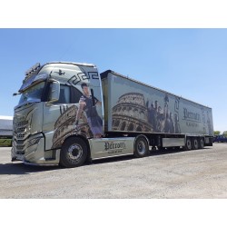 Iveco S-way w/ Cargofloor semi-trailer "Perrotti - Gladiatore"  -  Tekno (1/50)
