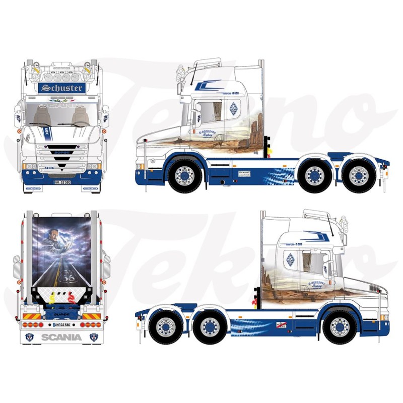 Scania Torpedo T580 Topline 6x2 [Schuster]  -  Tekno (1/50)