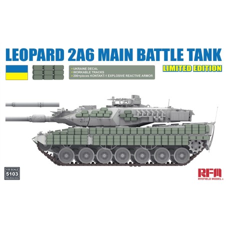 Leopard 2A6 Main Battle Tank [Limited Edition]  -  RFM (1/35)