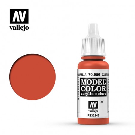 Vallejo Model Color 17ml  -  Clear Orange