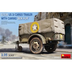 G-518 US 1t Cargo Trailer w/ Canvas "Ben Hur"  -  MiniArt (1/35)