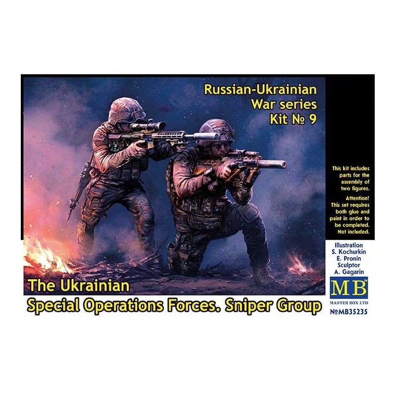 Russian-Ukrainian War Series Kit n°9 - The Ukrainian Special Operations Forces Sniper Group  -  Master Box (1/35)