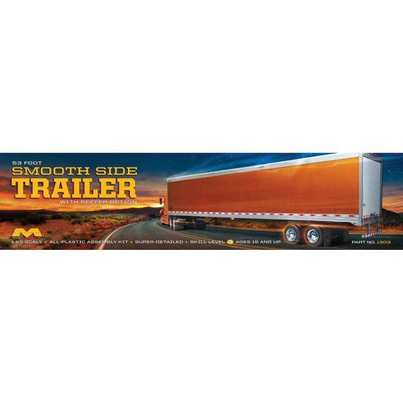 Great Dane 53 Foot Smooth Side Trailer w/ Reefer Option  -  Moebius (1/25)