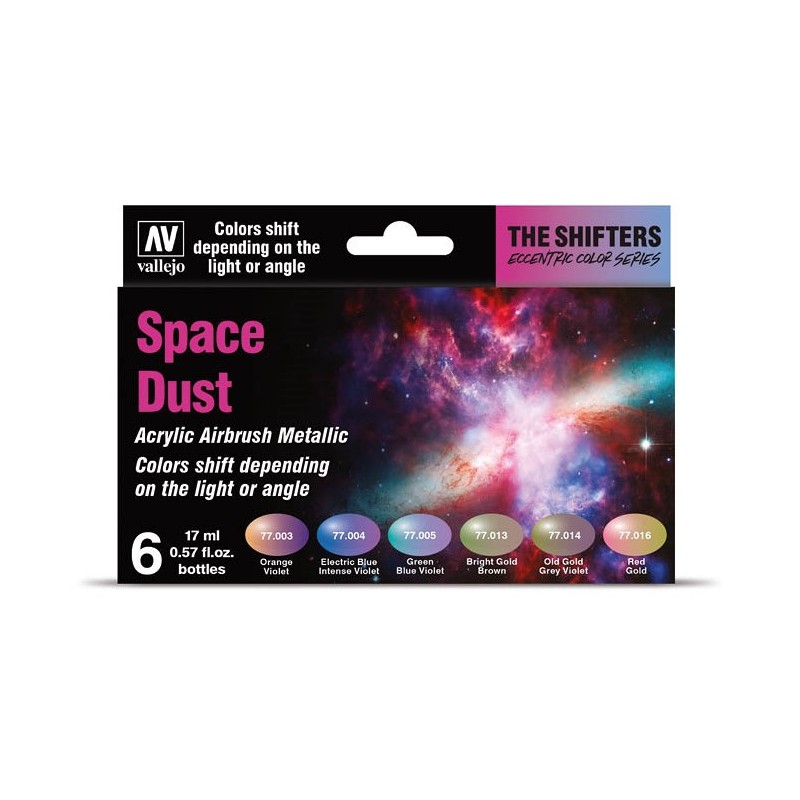 Vallejo Space Dust - Acrylic Colors Set (6 x 17ml)