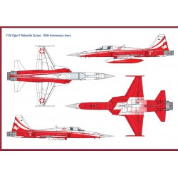 Northrop F-5E Tiger II  Patrouille Suisse  -  Italeri (1/72)