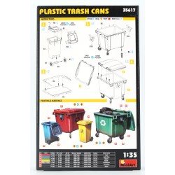 Plastic Trash Cans  -  MiniArt (1/35)