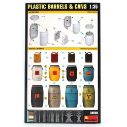 Plastic Barrels & Cans  -  MiniArt (1/35)